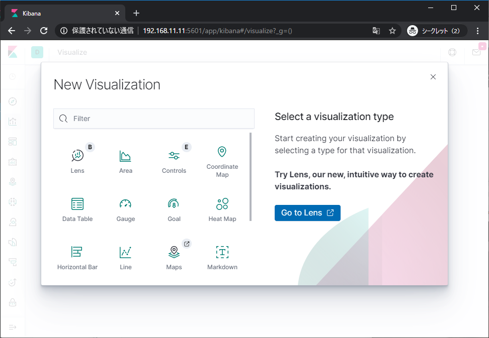 Select a visualization type